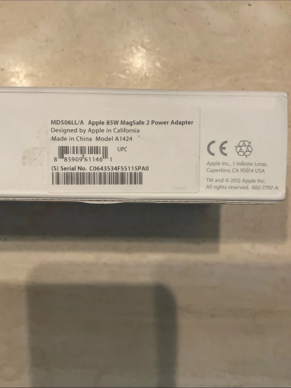 Apple 85W MagSafe 2 Power Adapter For MacBook Pro Laptop 2013 2014 2015